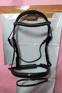 Bride anglaise en cuir véritable, excellente qualité, taille personnalisée, raccords en laiton massif faits à la main, fabricant indien - Product Image 2