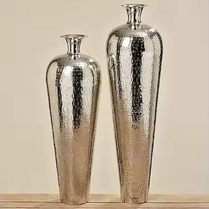 H.M.A Artisanat Côtier Argent et Or Aux Tons Floral Fer Art Mariage Caractéristique À La Main Fleur Vase - Product Image 4