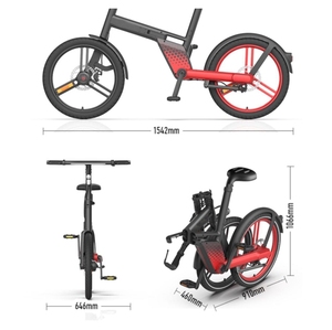 Meilleures ventes 2024 Vélo électrique pliable EFB de style électronique à double moteur, vélo électrique à assistance au pédalage, vélo électrique de ville - Product Image 2