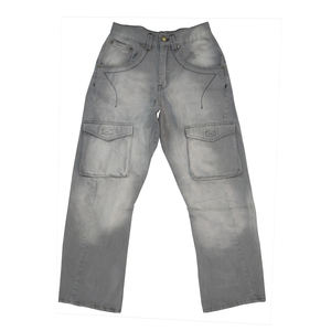 Pantalones Vaqueros de Mezclilla de Alta Calidad para Hombre y Mujer, Corte Ajustado y Entallado, Jeans de Moda al por Mayor, Mezclilla Ecológica, Sostenible y Desgastada 2026 - Product Image 1