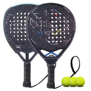 Raqueta de Pádel de Fibra de Carbono Personalizada al por Mayor, Raqueta de Pádel Duradera con Núcleo de EVA Profesional, Panal de Abeja 3K/12K/18K, Suministro de Fábrica OEM ODM - Product Image 1