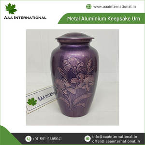 Urnas de recuerdo de cremación de aluminio de calidad estándar de gran oferta para cenizas humanas OEM/ODM suministros funerarios aceptables - Product Image 2