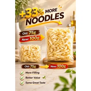 บะหมี่กึ่งสำเร็จรูปฮาลาล มาเลเซีย ได้รับการรับรองมาตรฐาน HACCP รสพริกแห้ง ปันมี ปลาแอนโชวี่ทอดกรอบ ไขมันต่ำ (ไม่ทอด) - Product Image 2