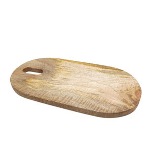 Juego de 2 tablas de cortar de madera de mango, tabla de cortar de gran tamaño de Color Natural para mesa y accesorios de cocina - Product Image 2