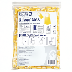 Bilsom 303S EN 352-2 SNR 32 DB Tapones para los oídos, paquete de repuesto de 200 pares, talla S, Honeywell Howard Light - Product Image 3