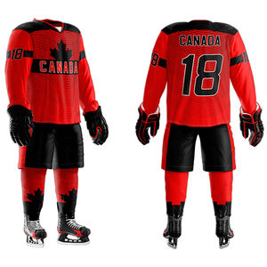 Top Sale High Quality Professional <b>Laced</b> <b>Collar</b> Sublimated Custom Uniform Youth Ice Hockey Jerseys Breathable Team Apparel Wear - Product Image 1