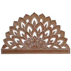 Hand Carve Natural <b>White</b> Wash Headboard Luxury Bohemian Handmade Vintage Headboard Boho Type Home Furniture <b>Bed</b> Head Home Decor - Product Image 1