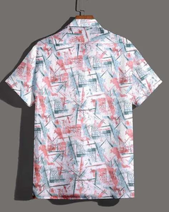 Camisas Hawaianas de Algodón con Botones, Impresión Digital 100% Algodón, Venta Directa de Fábrica, Fabricación OEM, Ropa Personalizada para Hombre - Product Image 4