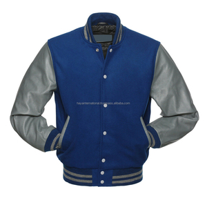 Veste universitaire unisexe col montant brodé sur mesure printemps hiver tissu Softshell en laine pour le corps et la fabrication pour hommes - Product Image 4