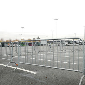 Barricada Metálica Portátil de Acero Galvanizado para Control de Multitudes, Barreras de Seguridad Vial con Tratamiento Térmico - Product Image 6
