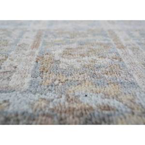 Tapis en laine afghane noué à la main Viscaya Blue, 10 mm d'épaisseur, motif médaillon abstrait rectangulaire pour la maison, le couloir, le salon - ENM-8008 (Cs-03) - Product Image 3