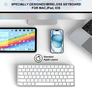 78-Key Có Thể Sạc Lại Cho Bluetooth 2.4G USB Dual-Kênh Không Dây Máy Tính Bàn Phím Nhựa Cắt Kéo Cho Đa-Thiết Bị Kết Nối - Product Image 6