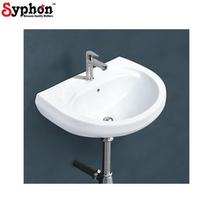 Excellente qualité, design moderne, utilisation pour la maison et l'hôtel, lavabo en céramique blanche à prix raisonnable du fournisseur indien - Product Image 1
