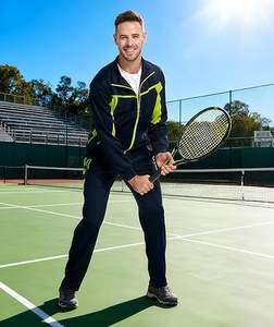 Ensembles de survêtements de sport haut de gamme pour hommes, vêtements de sport, veste à capuche en polaire avec fermeture éclair complète, pantalon de survêtement, costume de survêtement décontracté - Product Image 6