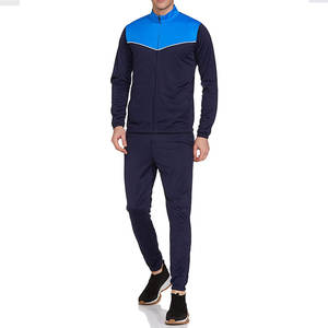 Survêtement d'hiver coupe ajustée pour hommes haute qualité gris coton polaire fermeture éclair respirant léger séchage rapide décontracté grande taille - Product Image 1