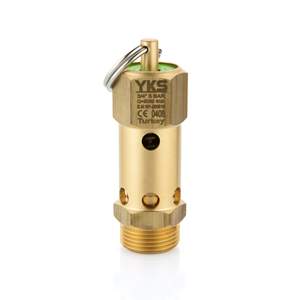 วาล์วนิรภัยทองเหลืองแบบปิดผนึกขนาด 3/4 นิ้ว 5 บาร์ ได้รับการรับรองมาตรฐาน CE - วาล์วระบายแรงดันแบบปิดผนึก - วัสดุทองเหลือง - Product Image 1