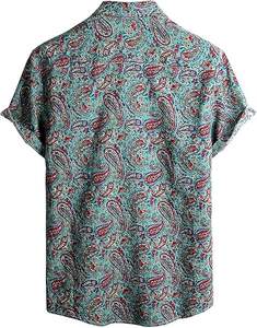 Ensemble deux pièces en gros, tendance mode printemps-été, chemise à manches courtes et short, ensemble deux pièces rayé de luxe pour homme - Product Image 3