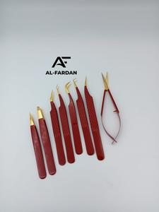 Juego de pinzas para pestañas de acero inoxidable sólido con logotipo personalizado superventas, pinzas para cejas puntiagudas, pinzas para pestañas con volumen de gancho al por mayor - Product Image 4