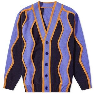 Cardigans décontractés personnalisés pour le printemps, logo personnalisé, style chevron zigzag, pulls en tricot pour sororités et fraternités, appliques, broderies - Product Image 2