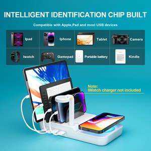 Chargeur sans fil pliable magnétique 70W 3 en 1 de qualité supérieure, 2 ports Type-C, 2 ports USB-A pour plusieurs appareils, prix de gros - Product Image 5