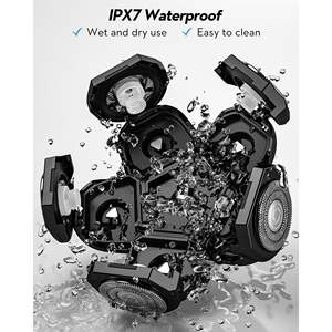 Rasoir électrique pour homme étanche IPX7, avec cinq têtes de rasage et tondeuse pour calvitie, kit de toilettage barbe et poils du nez, utilisation humide et sèche, idéal pour les voyages en camping-car - Product Image 5
