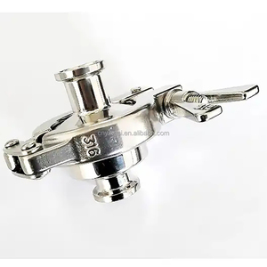 Acier inoxydable SS304 <span class=keywords><strong>vannes</strong></span> de contrôle de qualité alimentaire connexion de pince sanitaire purgeur de vapeur thermostatique - Product Image 1
