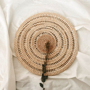 แผ่นรองจานแบบดั้งเดิมของเวียดนามสำหรับงานแต่งงานที่บ้านรับประทานอาหารสมัยใหม่ห้องนั่งเล่นคุณภาพสูงเครื่องจักสานหวาย - Product Image 6