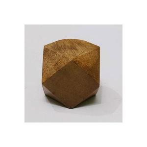 Top qualité 2025 boutons en bois et marbre forme ronde Design antique Style Unique couleur blanc et marron manche en bois de manguier - Product Image 2