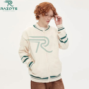 Offre Spéciale hiver hommes haute rue enduit peigné tissu simple boutonnage support écologique coupe-vent polaire veste sans couture - Product Image 5