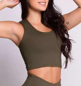 Soutien-gorge de sport respirant grande taille pour femme, maintien élevé, vêtements de fitness, OEM, marque privée, logo frontal, faible MOQ - Product Image 2