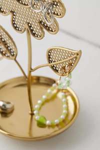 Soporte de joyería acabado oro y plata girasol metal para exhibir oro y joyería artificial - Product Image 5