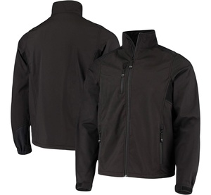Custom New Design <b>Men's</b> <b>Soft</b> <b>Shell</b> Outdoor Fleece <b>Jacket</b> Waterproof Breathable Zipper Closure Windproof Feature Printed Pattern - Product Image 3
