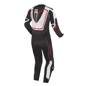 Traje de carreras de cuero de moto bloqueado de Color transpirable de alta calidad de primera calidad personalizado para hombre traje de carrera de cuero genuino todas las estaciones - Product Image 3
