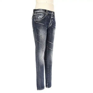 Pantalones Vaqueros Súper Elásticos para Hombre, Diseño Nuevo de Verano, Lavados, Casuales, con Bolsillos, Cintura Recta, Botones, Venta al Por Mayor - Product Image 3