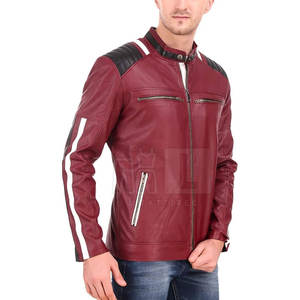 Chaqueta de invierno de cuero de estilo único para hombre hecha en Pakistán con logotipo frontal precio barato - Product Image 4
