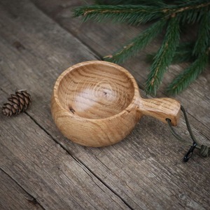 Durable Handmade Kuksa Wooden <b>Mug</b> For <b>Camping</b>, Picnic, And Travel Gear Style Wooden Kuksa <b>Mug</b> For Natural Drinking Experience - Product Image 3