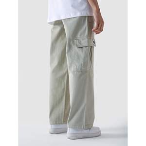 Pantalones Cargo Mint Chalk VII, 100% Lona de Algodón, Corte Recto con Estampado Chalk Mint - Product Image 6