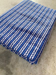 Robe d'été en coton indien fait à la main pour femmes Robe Yard avec feuille Floral Hand Block Print for Dress Making - Product Image 6