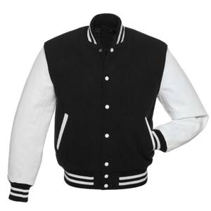 Chaqueta Universitaria de Cuero y Lana para Hombre de Alta Calidad - Elegante, Duradera y Perfecta para Ropa Casual y Estilo Deportivo - Product Image 1