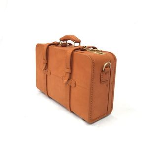 La mejor maleta de cuero de estilo vintage clásico de 14 pulgadas, duradera y elegante, hecha a mano en Indonesia, lujo simple a la moda - Product Image 3