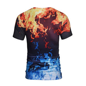 Camisetas Unisex Sublimación Poliéster Bulk Camisetas en blanco de gran tamaño Transferencia de calor Camisetas personalizadas Diseña tu propio LOGOTIPO de impresión - Product Image 6