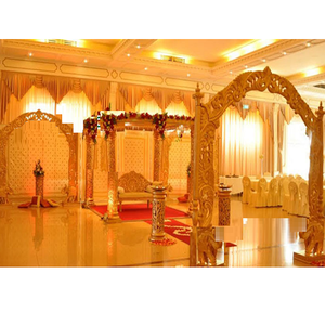 เส้นใยแกะสลักสีทองสำหรับงานแต่งงานทำจากเส้นใยแกะสลักดีไซน์ใหม่ล่าสุดจากสหรัฐอเมริกา - Product Image 1