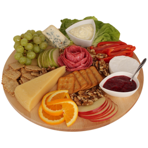 Tabla giratoria de madera de haya de 35 cm, sin acabar, para servir pizza y queso, Lazy Susan, venta al por mayor, con logo. - Product Image 2