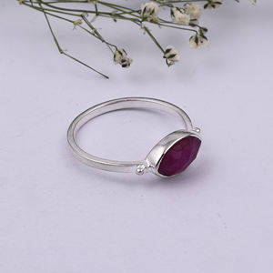 Vente en gros de bague en argent sterling 925 de style classique pierre précieuse d'améthyste naturelle avec incrustation de diamant de quartz bijoux de fête de mariage - Product Image 6