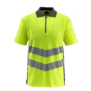 100% Polyester Hi Vis Polo Shirts Reflective Safety Security Work Construction Polo Shirts - Product Image 1