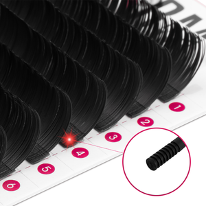 CharmLash Laser Ellipse Flat <b>Lash</b> Super Soft Laser Eyelash <b>Extensions</b> Matte Cashmere Flat <b>Lash</b> <b>Extension</b> Wholesale Private Label - Product Image 4