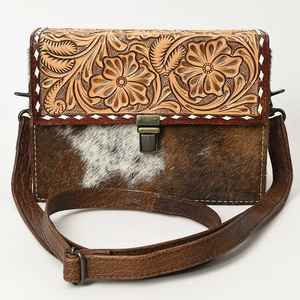 Western Bohemian Floral Tassel Cowhide Leather <b>Crossbody</b> Bag with Custom Color Eco-Friendly Autumn Design at Wholesale Price - Product Image 4
