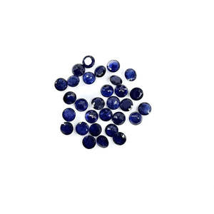 Zafiro Azul Natural de Bangkok, Grado AAA, Corte Esmeralda, Gema Violeta en Forma Redonda Calibrada de 7mm y 8mm - Product Image 3