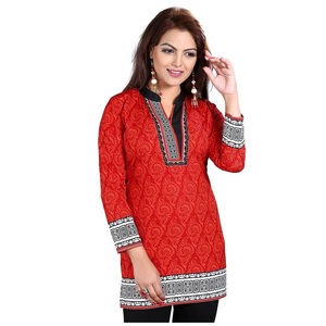 Kurti en coton ethnique de meilleure qualité pour dames, tenue quotidienne et confortable, tenue traditionnelle élégante disponible pour l'exportation dans le monde entier - Product Image 1