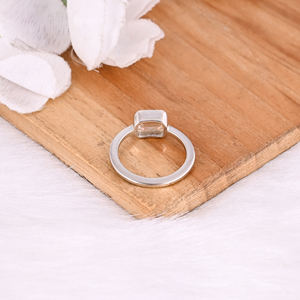 925 Sterling Silver <b>Crystal</b> Quartz Gemstone Handmade Designer Women Gift <b>Ring</b> Wedding Engagement <b>Ring</b> Wholesale Jewelry - Product Image 6